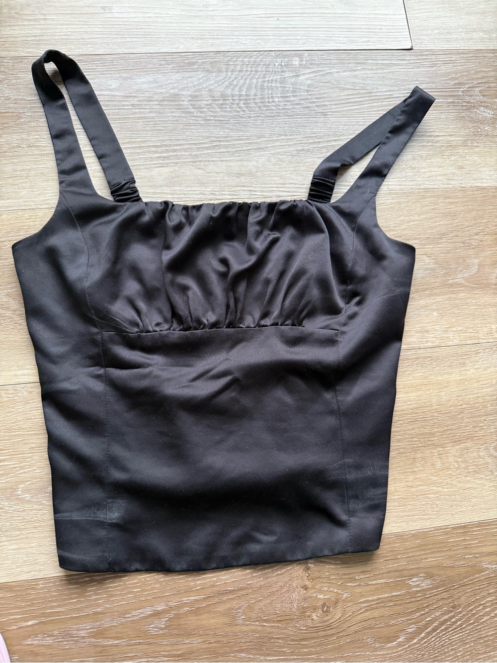 Dynamite Black Satin-Style Camisole Like New